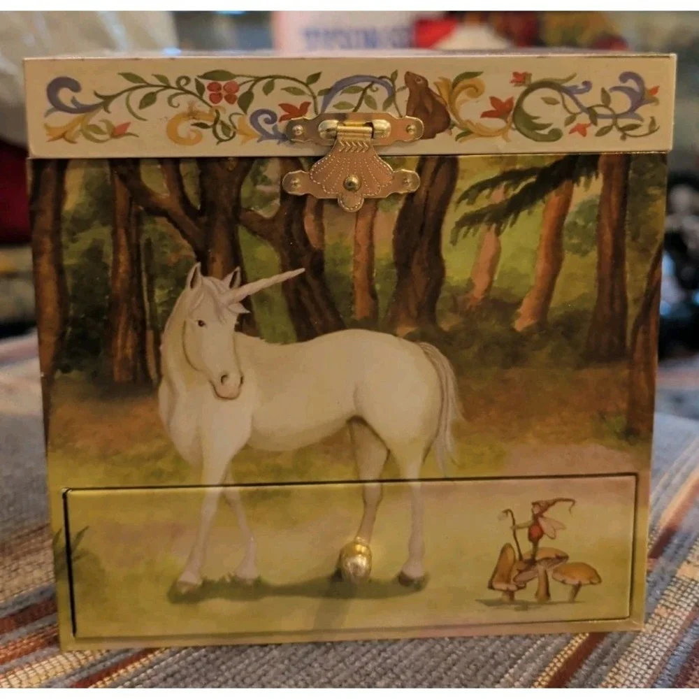 Adorable Enchantmints Unicorn Horse Music Box, Multicolored Used Many Drawers